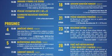 Škvorecký advent 2022 - kalendář akcí 1
