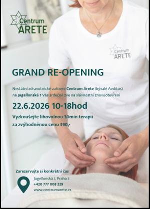 Centrum ARETE Grand Reopening 22.6. 2026 v Praze  1